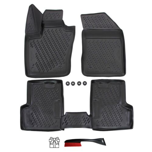 Auto Tappetini Abitacolo per Fiat 500X 2014-2023 Inodore 4D Tappeti in  Gomma NERO - AccessoryPart Italia