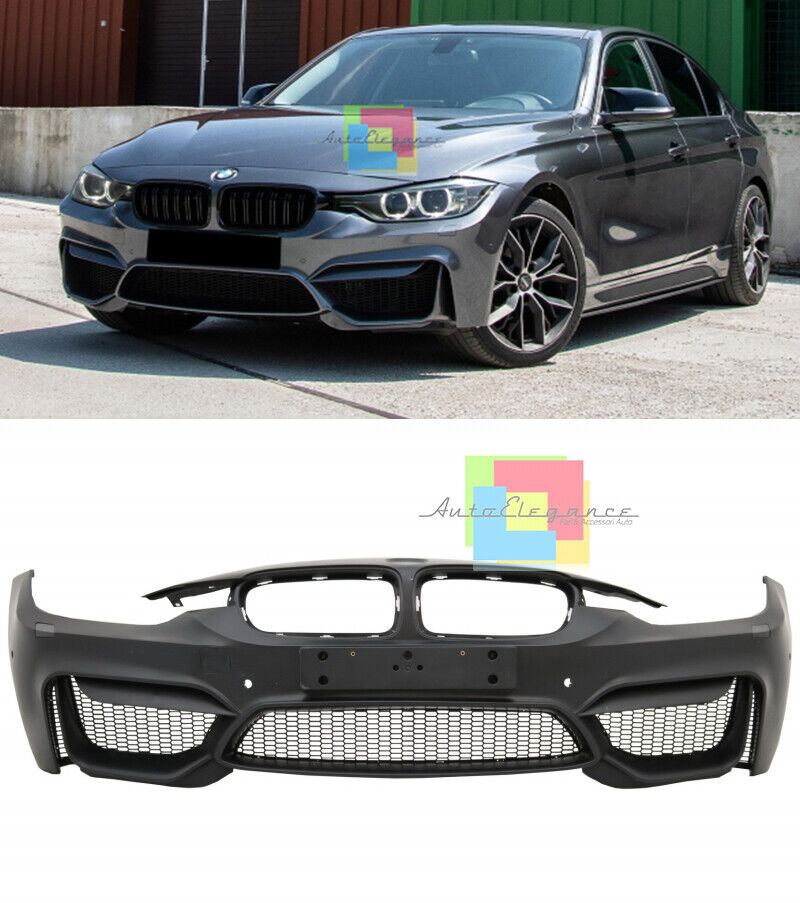 AUTOELEGANCETUNING - AUTOELEGANCETUNING - PARAURTI ANTERIORE LOOK M4 PER BMW  SERIE 3 F30 F31 2011-2018 BERLINA TOURING