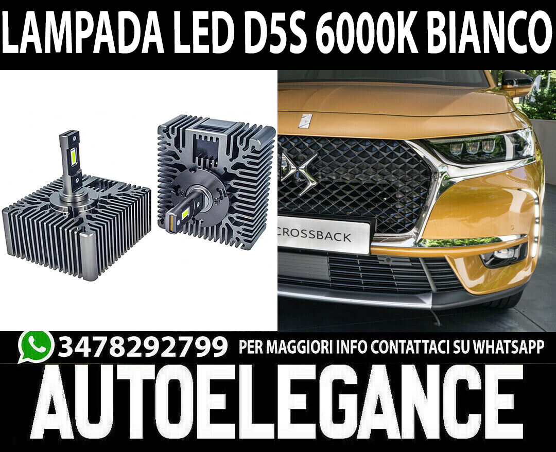 AUTOELEGANCETUNING - AUTOELEGANCETUNING - LAMPADE LED D5S CONVERSIONE  BIXENO A LED PER CITROEN DS DS7 12000LM CANBUS