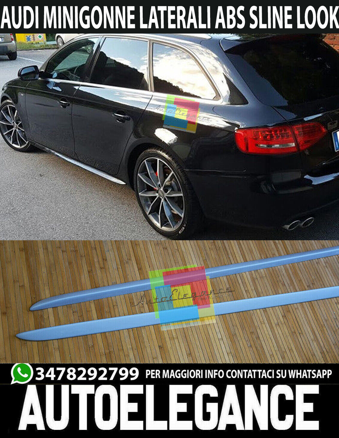 MINIGONNE AUDI A4 B8 ( 2008-2015 ) S4 / RS4 / S-LINE STYLE