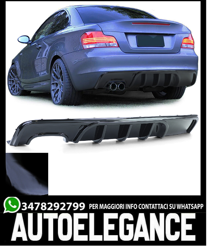 AUTOELEGANCETUNING - AUTOELEGANCETUNING - Diffusore performance nero lucido  adatto per BMW Serie 1 E82 E88 07-13