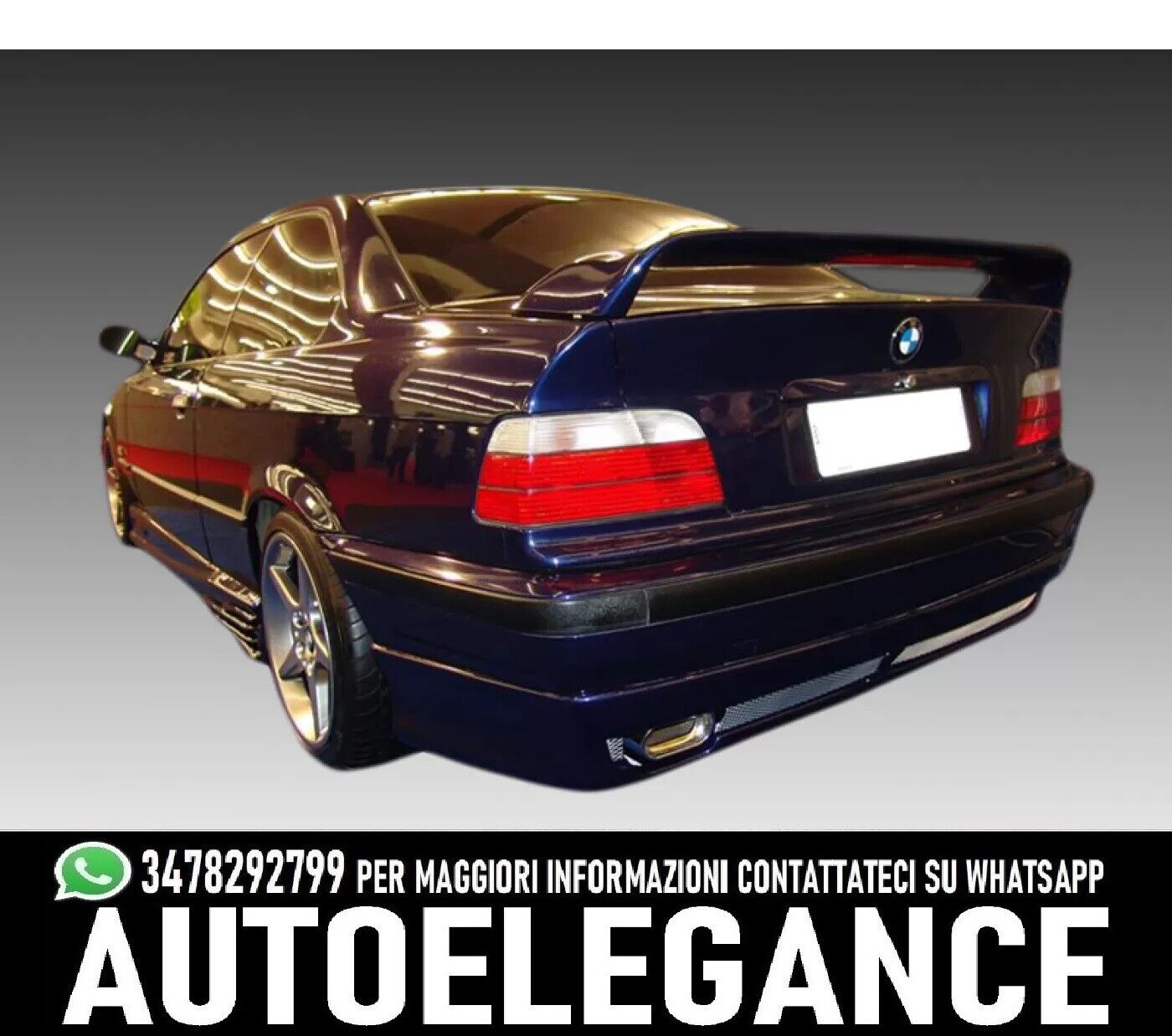 AUTOELEGANCETUNING - AUTOELEGANCETUNING - Spoiler posteriore BMW Serie 3  E36 M3 Look