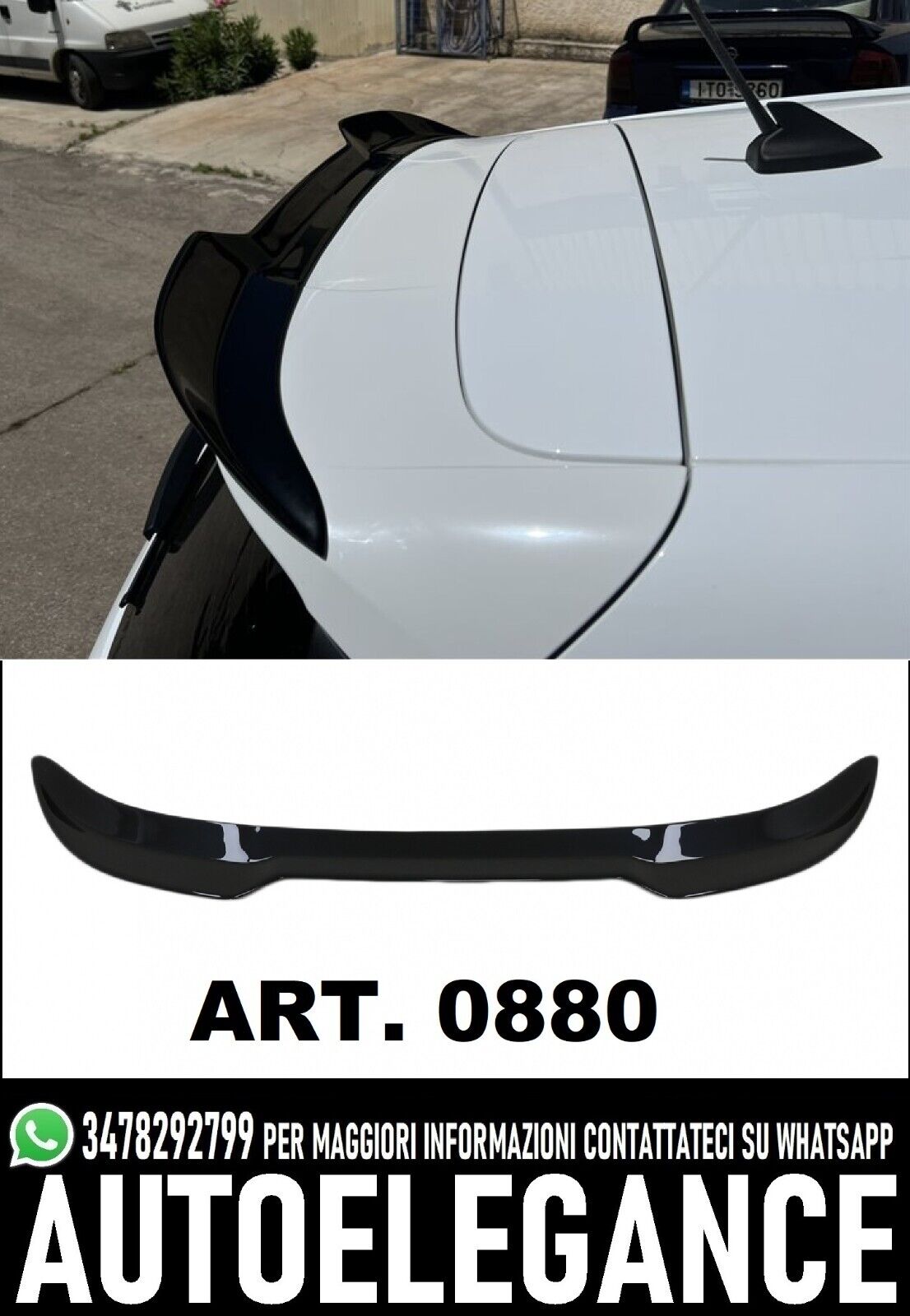 Spoiler Posteriore Per Auto per Ford Fiesta St Mk8 2018 2019 2020, Alettone  Per Bagagliaio Tetto Wing Accessori Decorativi Alettone Per Bagagliaio