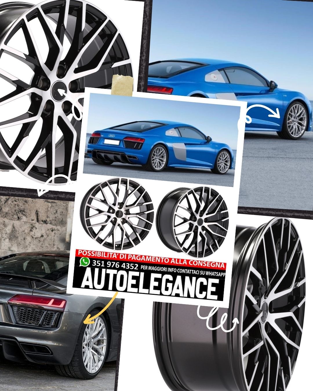 AUTOELEGANCETUNING - AUTOELEGANCETUNING - CERCHI CERCHIO IN LEGA 20Adatto  per AUDI BENTLEY