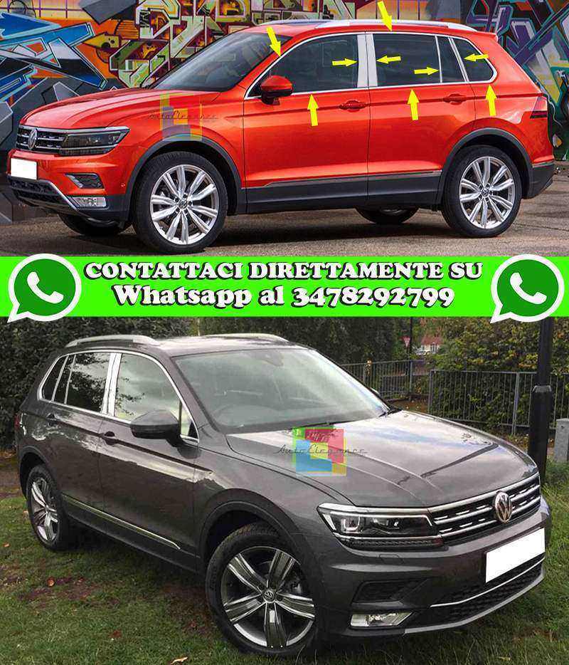 Acquista Cornice paraurti cromata per accessori esterni in acciaio  inossidabile Tiguan 2020-2021-2022