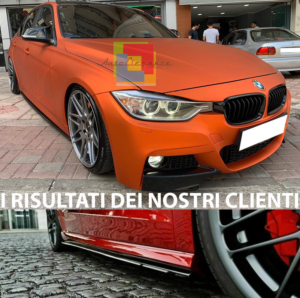 AUTOELEGANCETUNING - AUTOELEGANCETUNING - BMW SERIE 3 F30 F31 FLAPS SOTTO  MINIGONNE LATERALI SOTTO PORTA LOOK M TECH