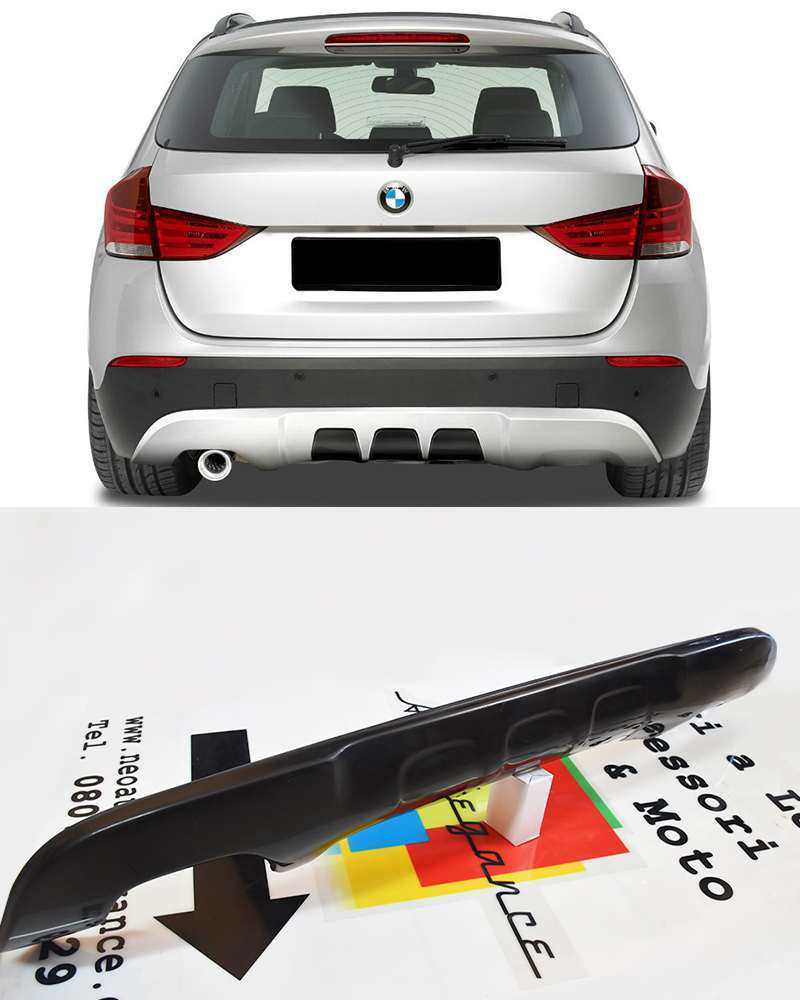 AUTOELEGANCETUNING - AUTOELEGANCETUNING - BMW X1 E84 2009-2012 DIFFUSORE  POSTERIORE SOTTO PARAURTI LOOK SPORTIVO